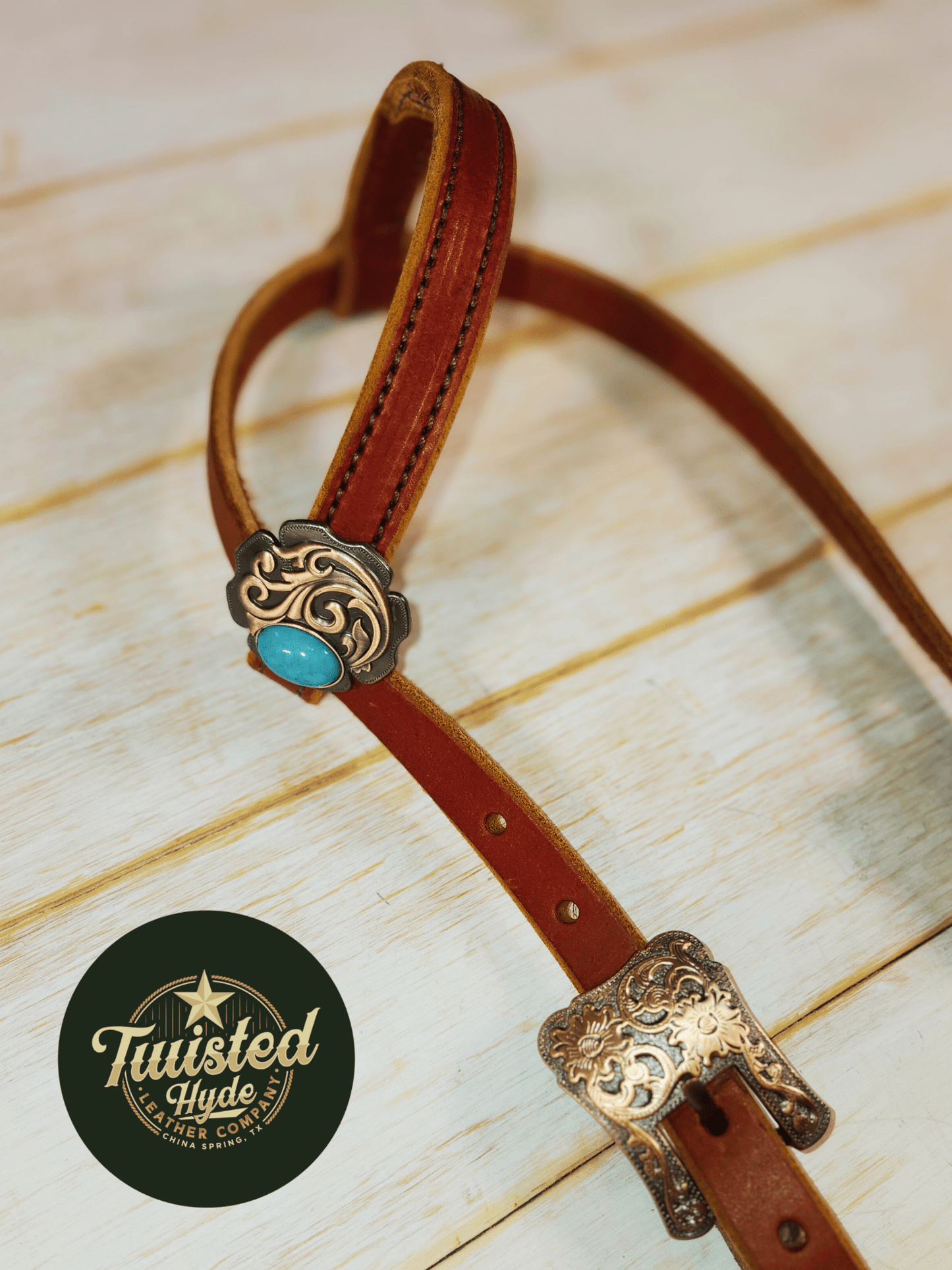 Hot Oiled Single Ear Headstall - Twisted Hyde Leather Co.