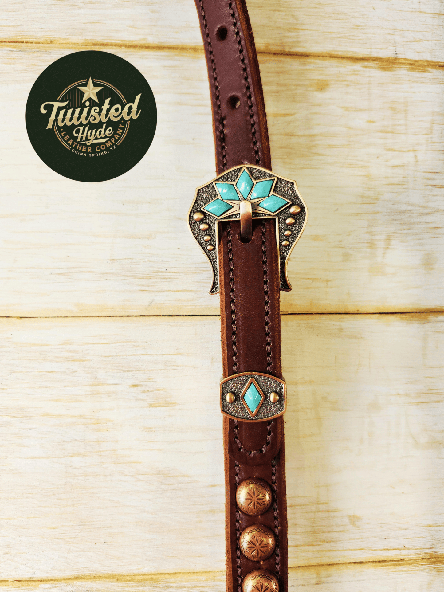 Hot Oiled Single Ear Headstall - Twisted Hyde Leather Co.