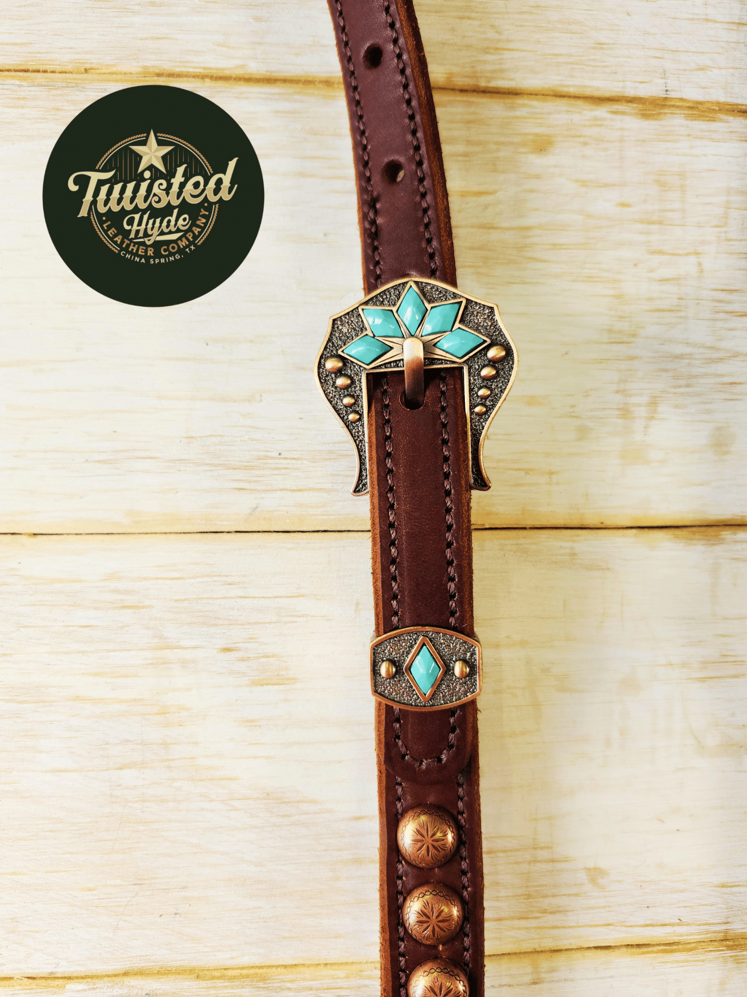 Hot Oiled Single Ear Headstall - Twisted Hyde Leather Co.