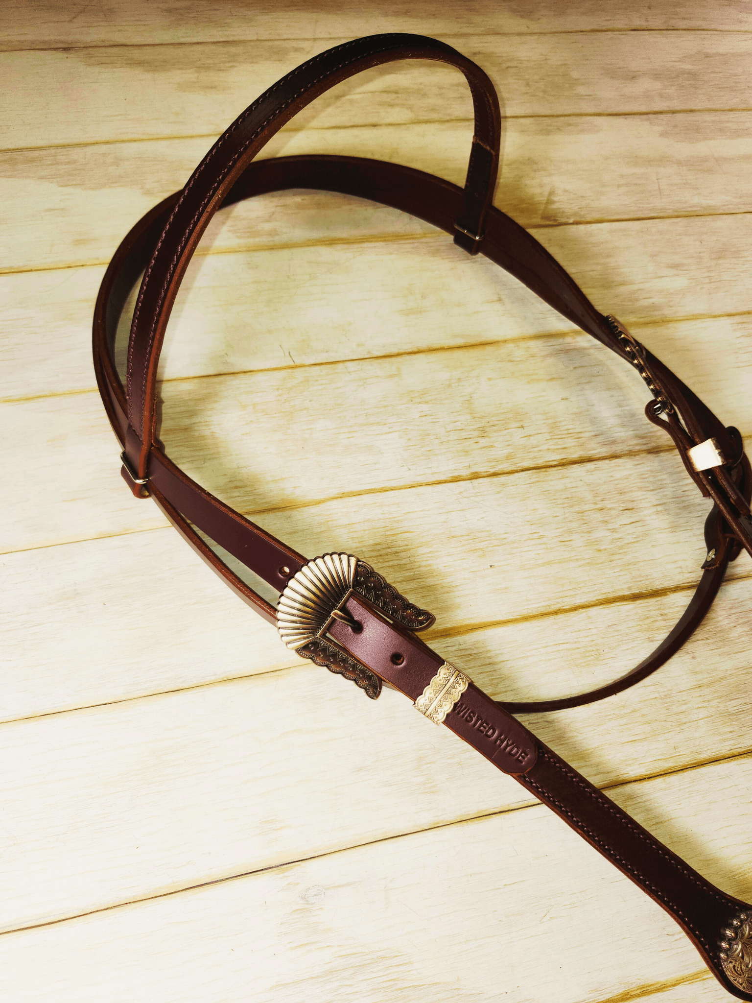 Large Draft Browband - Twisted Hyde Leather Co.