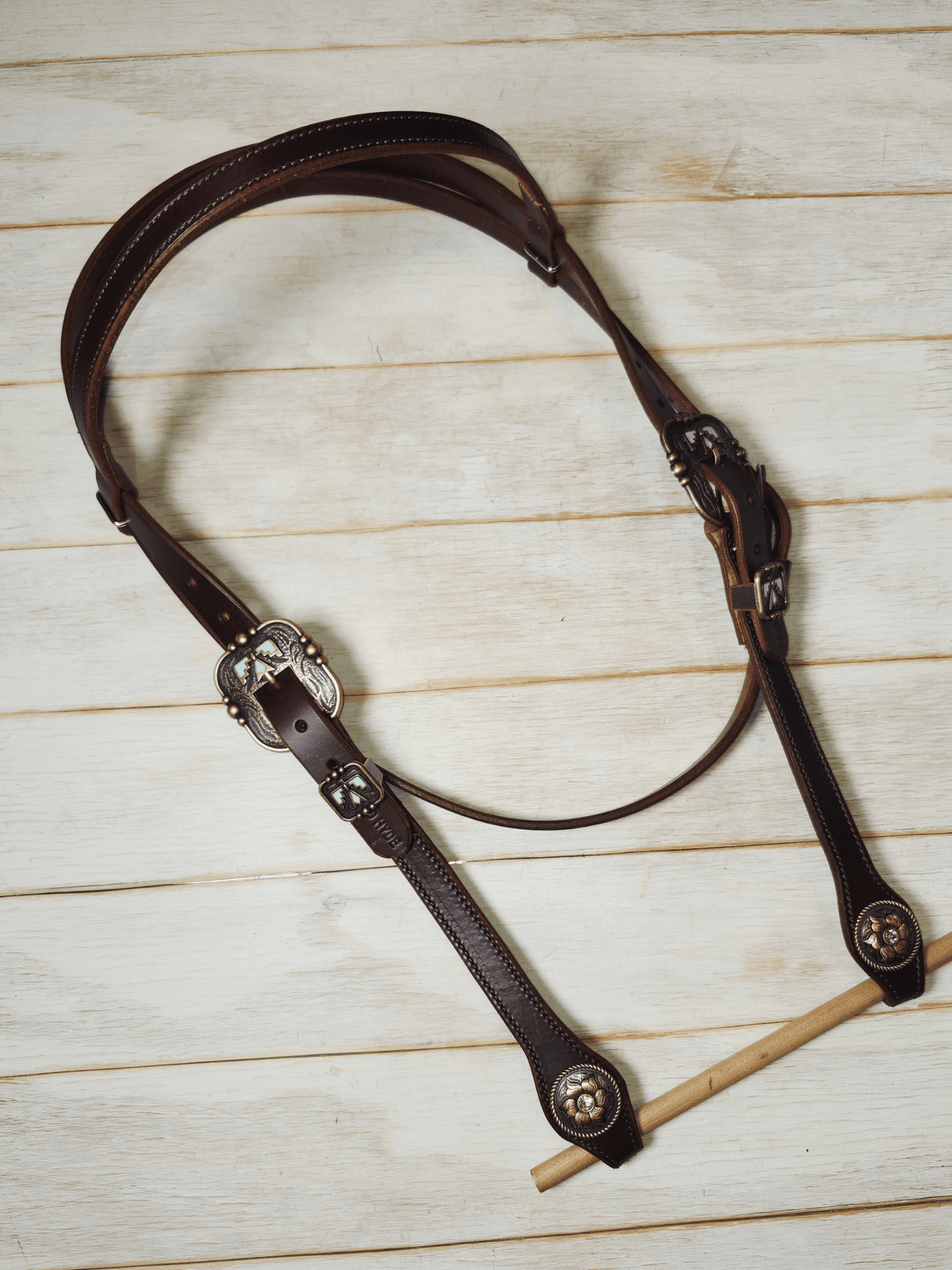 Large Draft Browband - Twisted Hyde Leather Co.