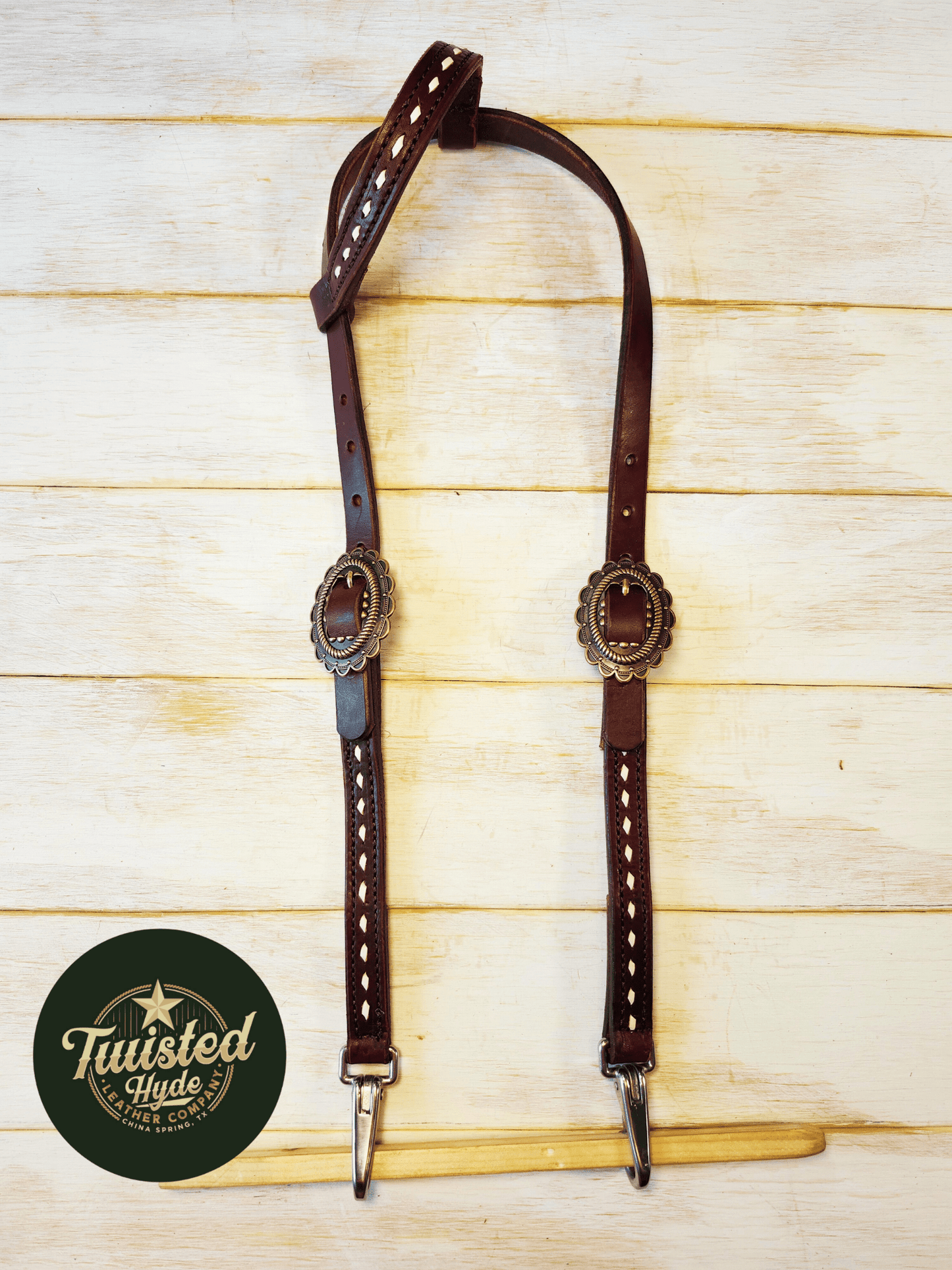 Quick Change Single Ear Headstall - Twisted Hyde Leather Co.