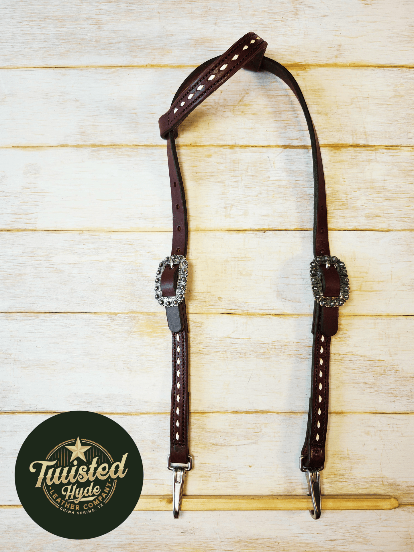 Quick Change Single Ear Headstall - Twisted Hyde Leather Co.