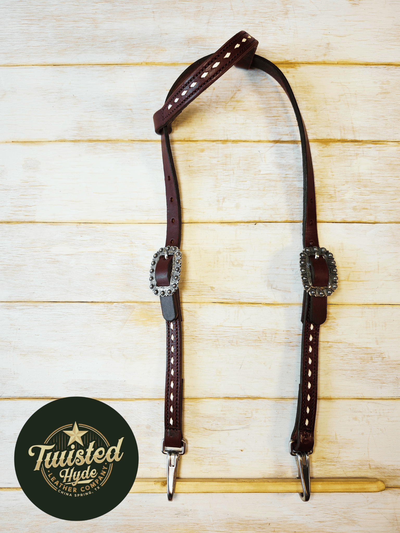 Quick Change Single Ear Headstall - Twisted Hyde Leather Co.