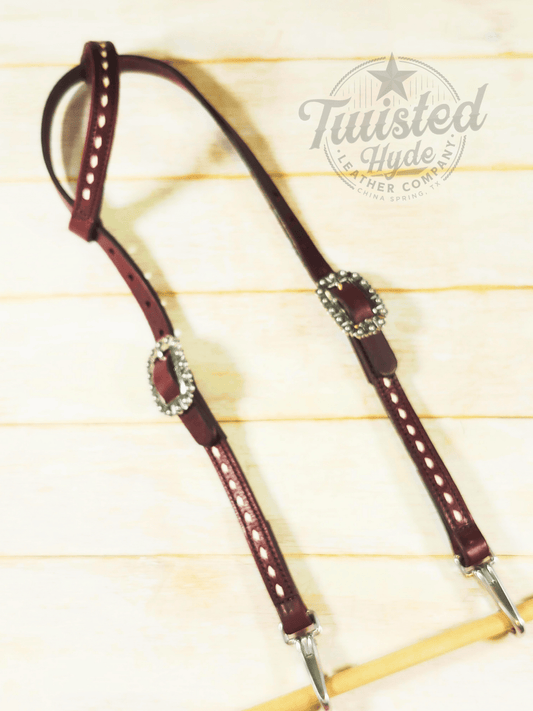 Quick Change Single Ear Headstall - Twisted Hyde Leather Co.