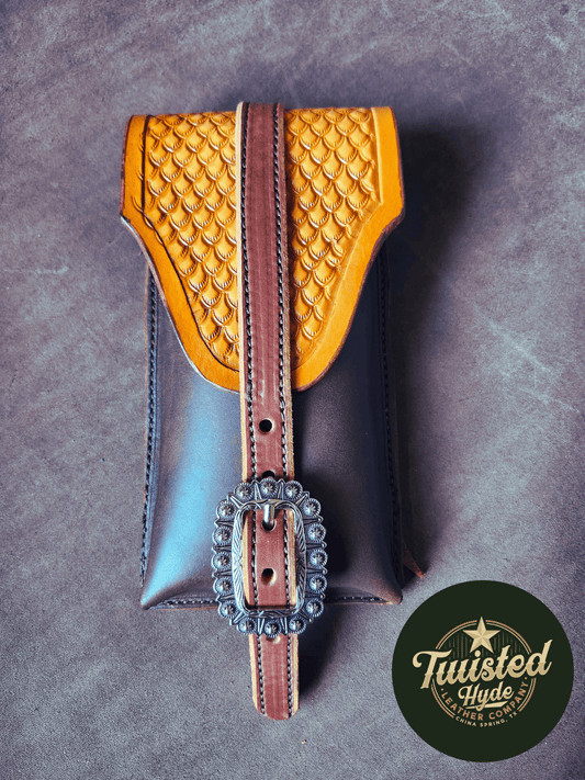 Rear Cinch Saddle Bag - Twisted Hyde Leather Co.