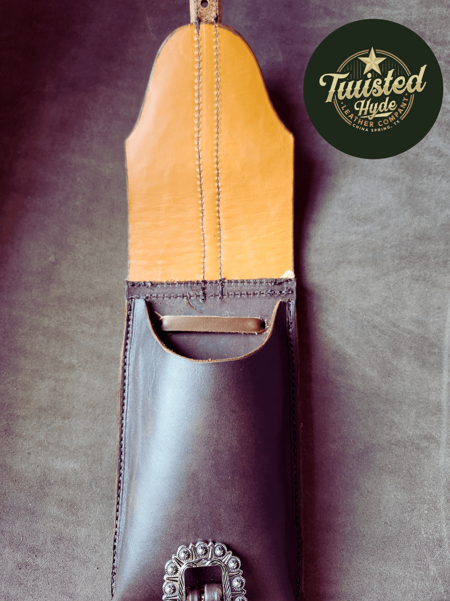 Rear Cinch Saddle Bag - Twisted Hyde Leather Co.