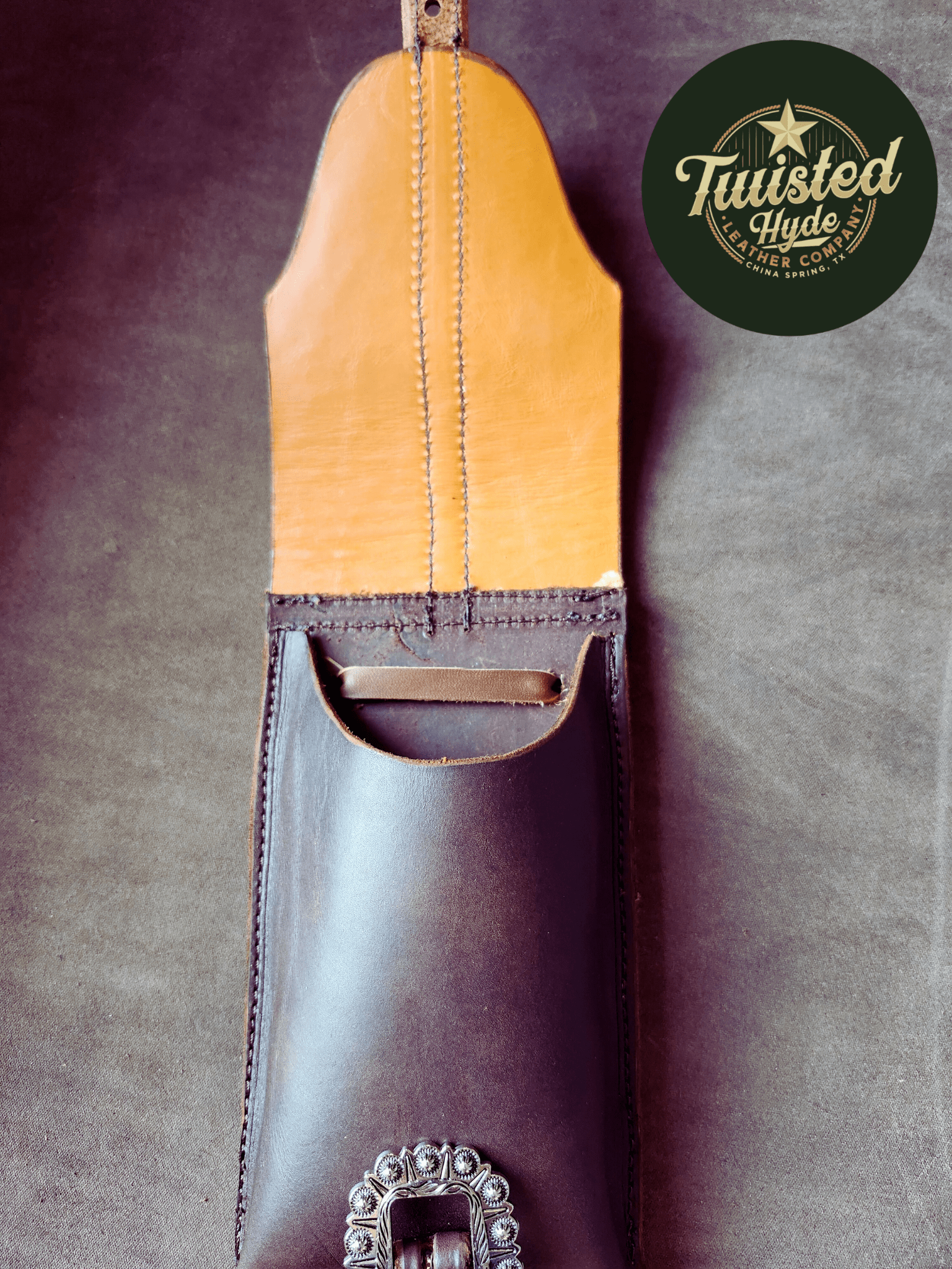 Rear Cinch Saddle Bag - Twisted Hyde Leather Co.