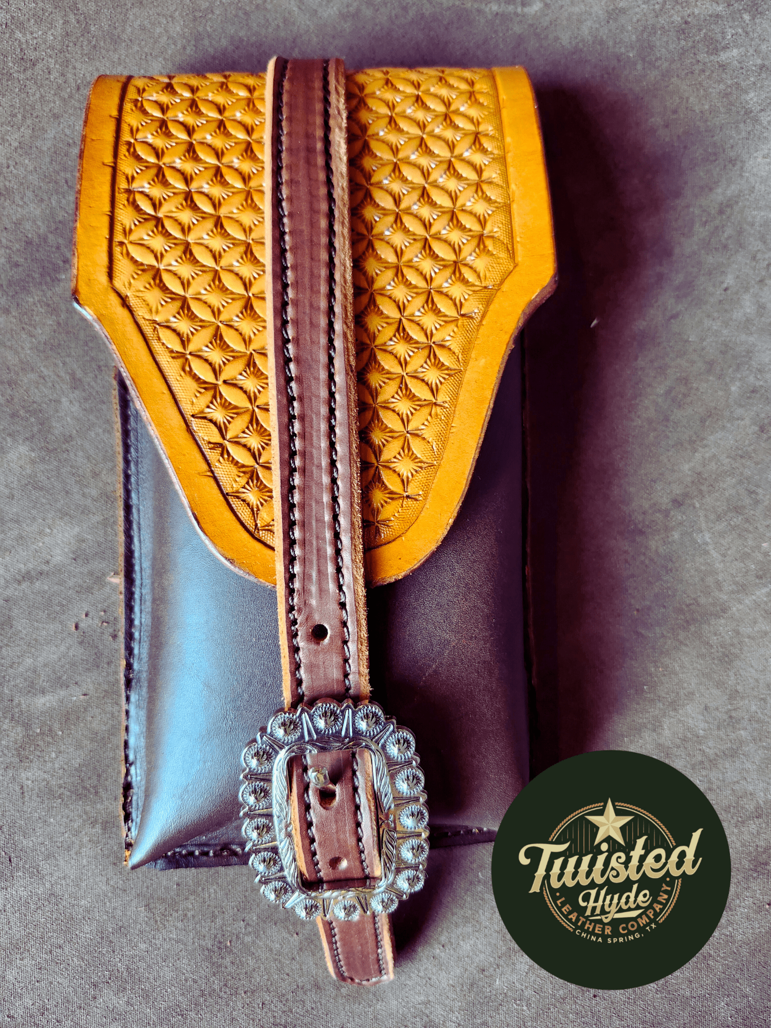 Rear Cinch Saddle Bag - Twisted Hyde Leather Co.