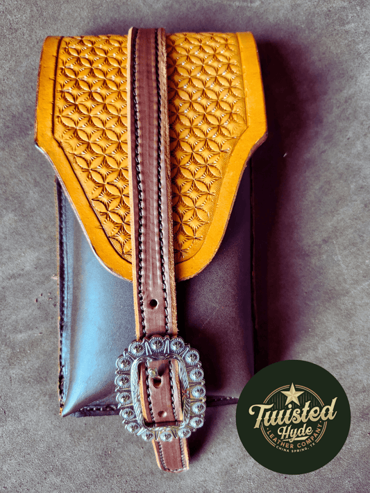 Rear Cinch Saddle Bag - Twisted Hyde Leather Co.