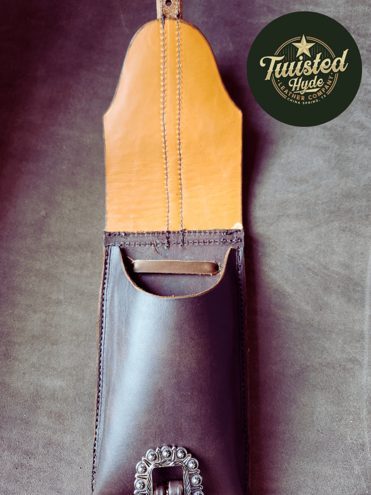 Rear Cinch Saddle Bag - Twisted Hyde Leather Co.