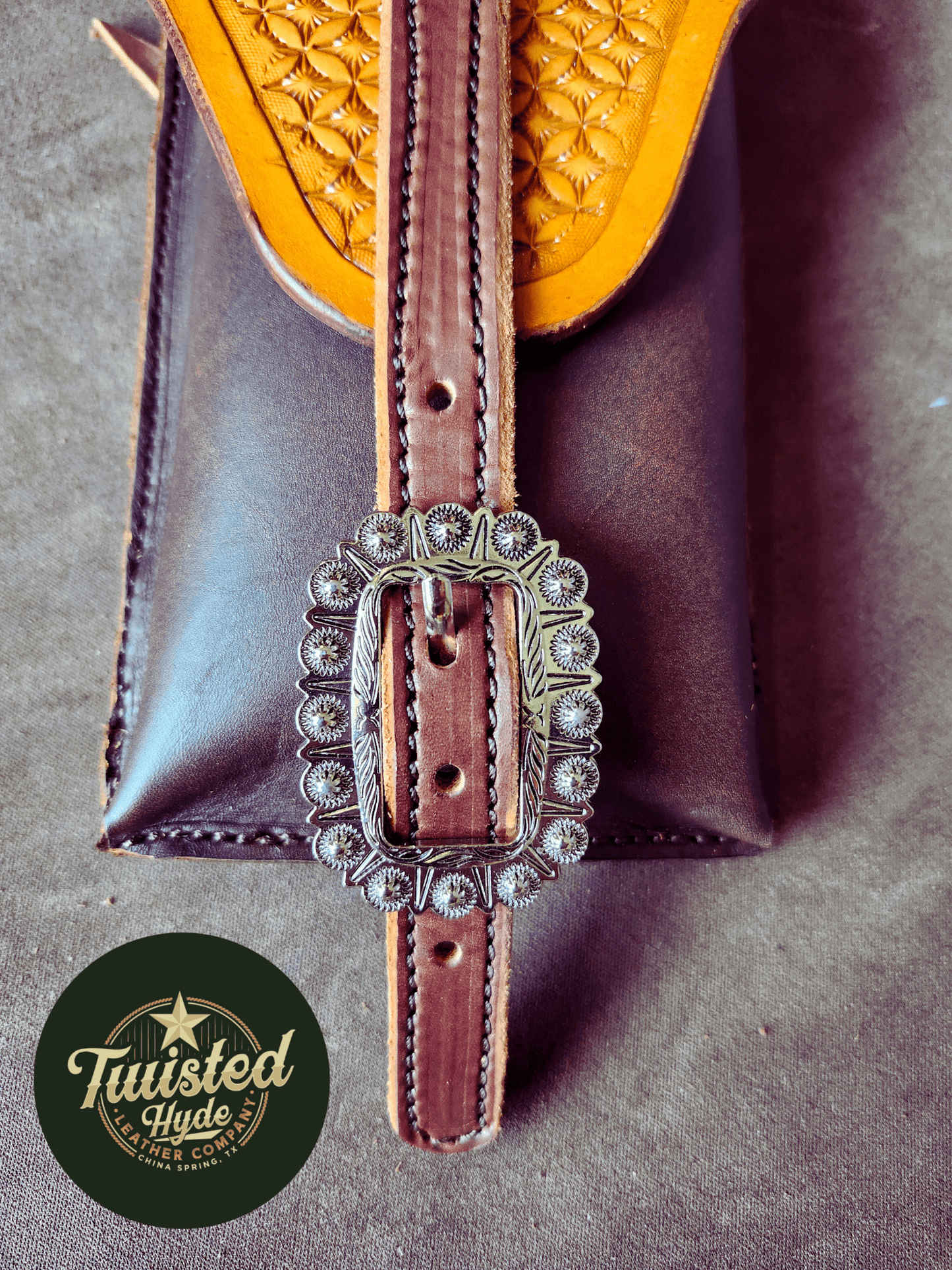 Rear Cinch Saddle Bag - Twisted Hyde Leather Co.