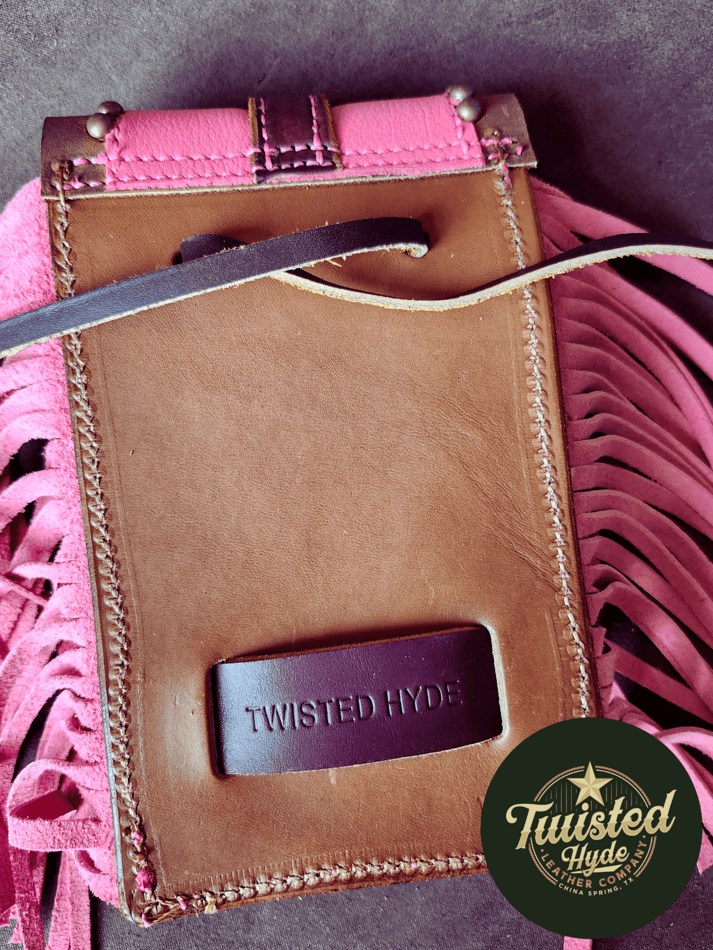 Rear Cinch Saddle Bag - Twisted Hyde Leather Co.