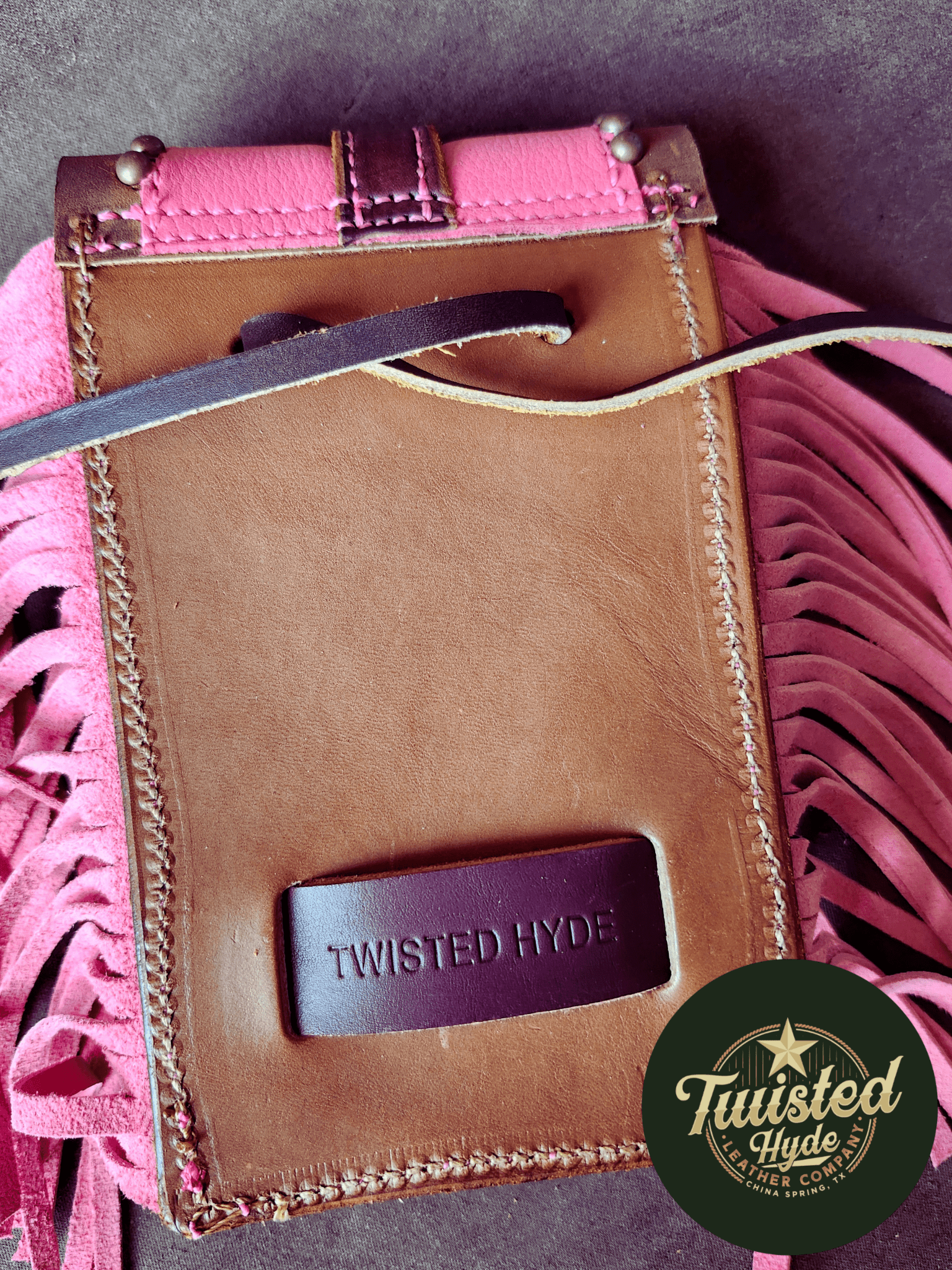 Rear Cinch Saddle Bag - Twisted Hyde Leather Co.
