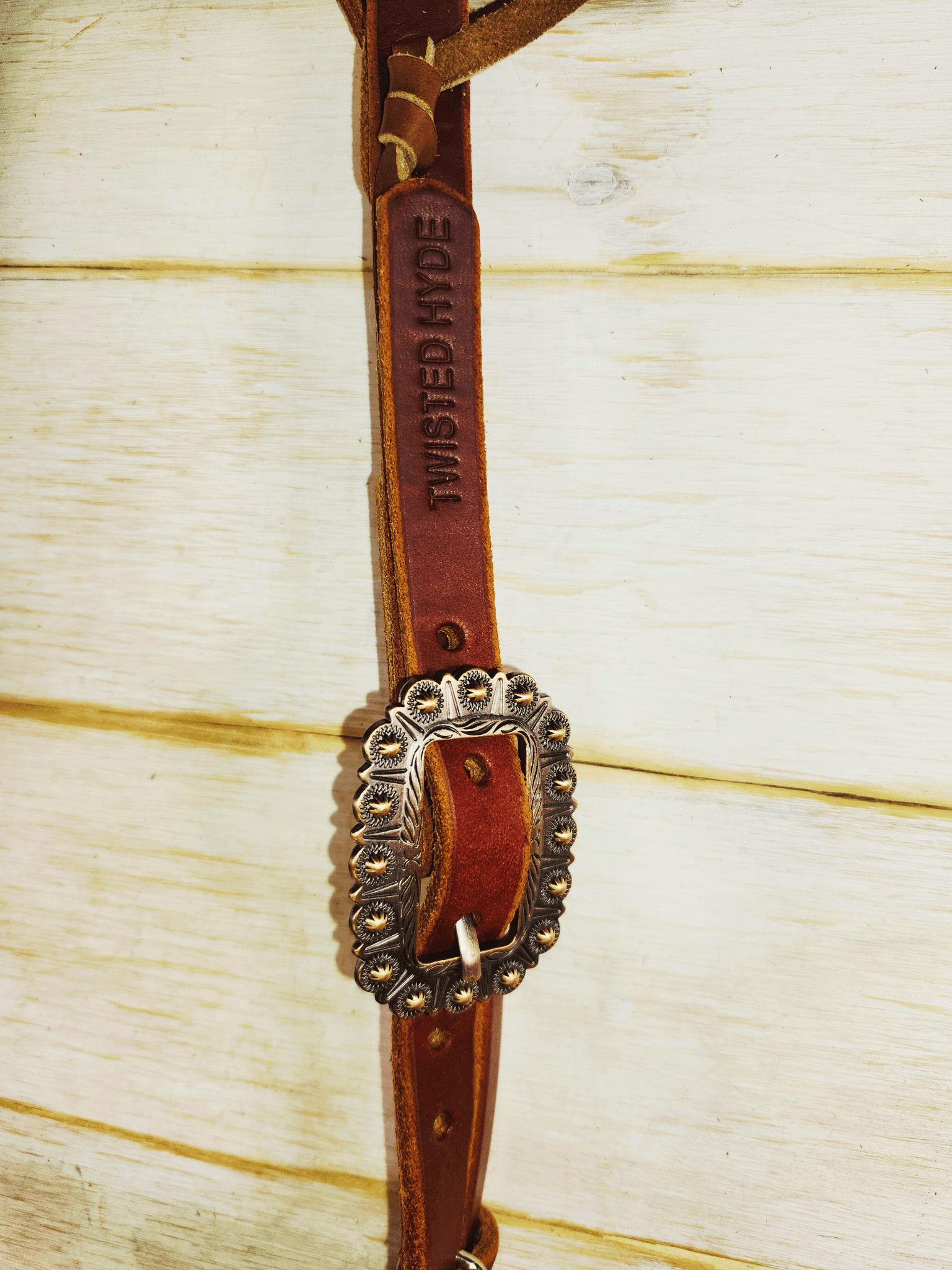 Short Cheek Browband Headstall - Twisted Hyde Leather Co.