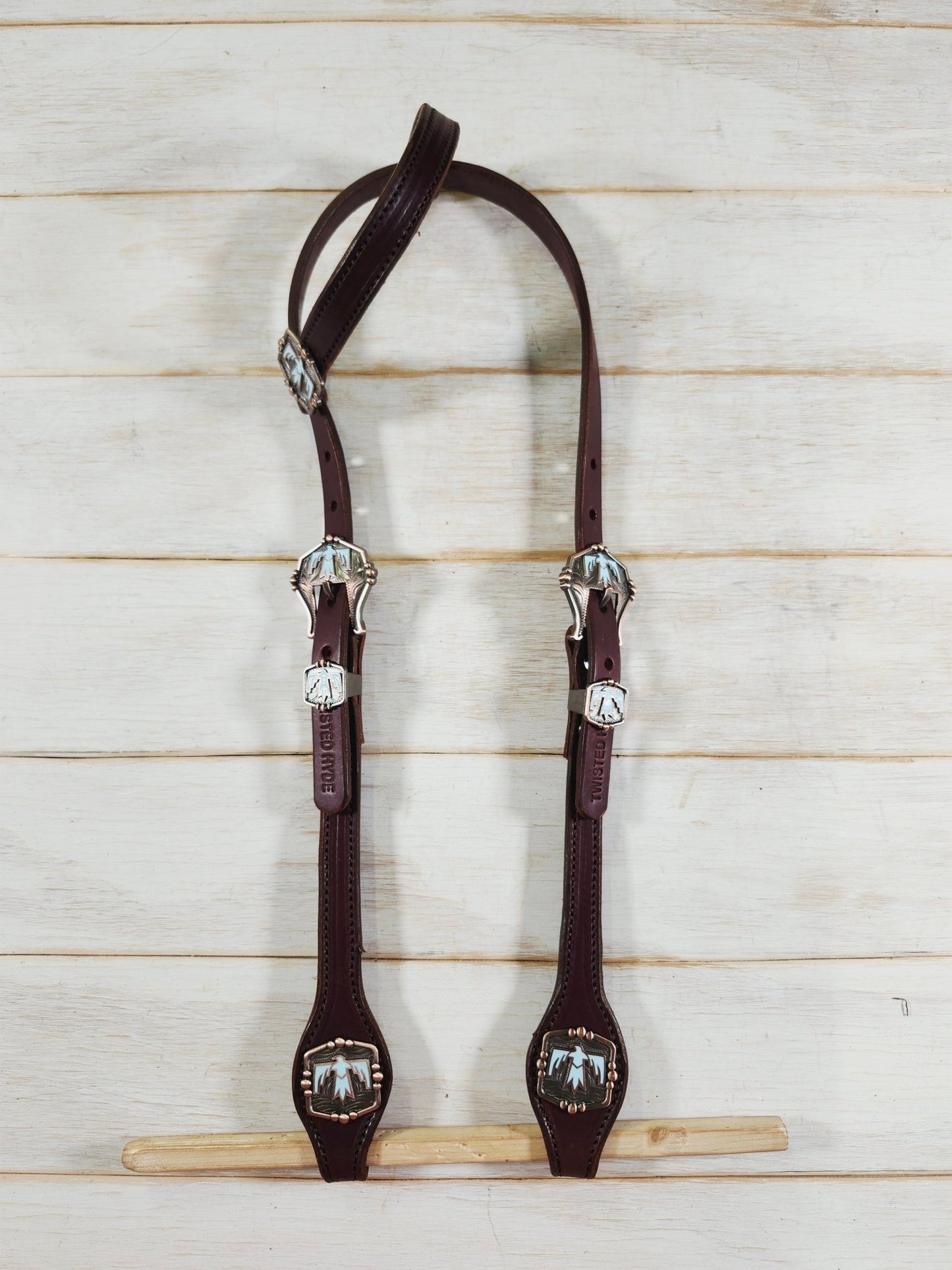 Single Ear Headstall - Twisted Hyde Leather Co.