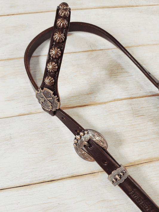 Single Ear Headstall - Twisted Hyde Leather Co.