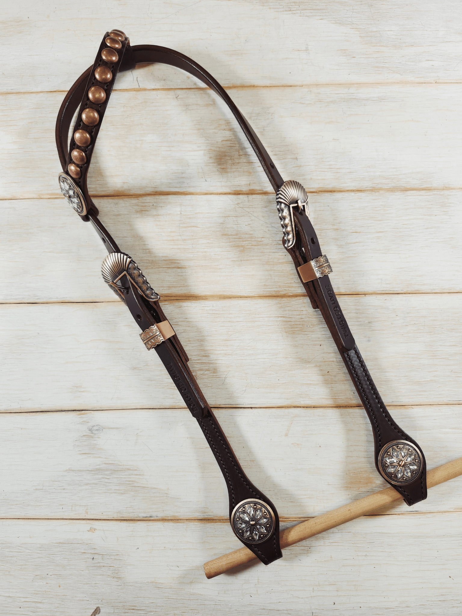 Single Ear Headstall - Twisted Hyde Leather Co.