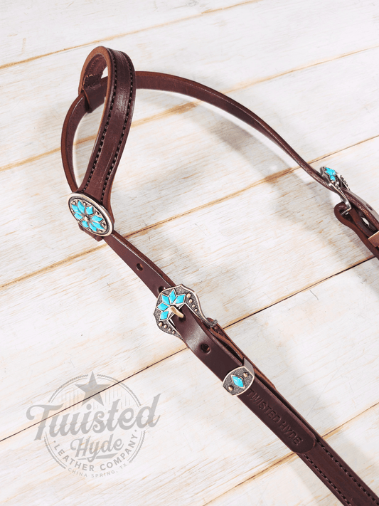 Single Ear Headstall - Twisted Hyde Leather Co.