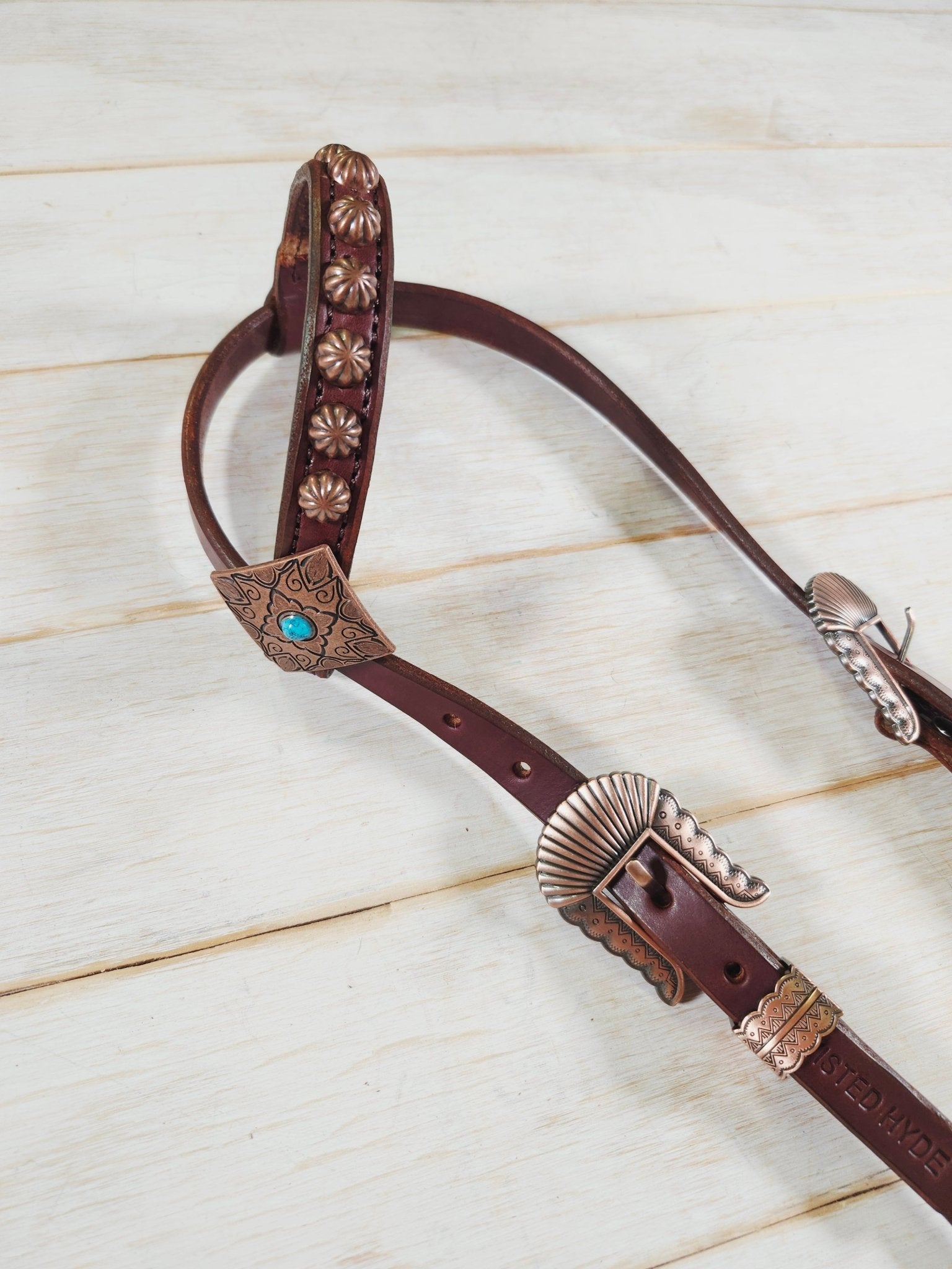 Single Ear Headstall - Twisted Hyde Leather Co.