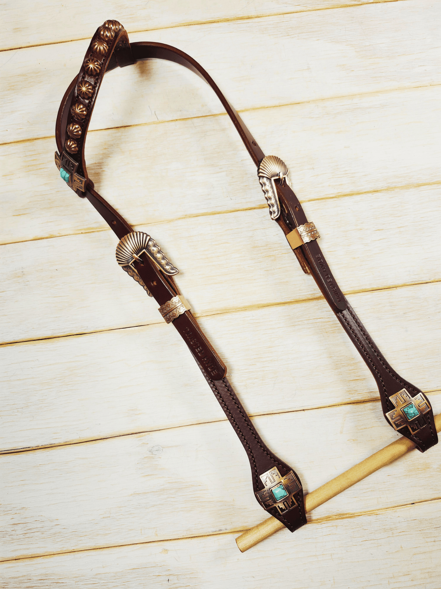 Single Ear Headstall - Twisted Hyde Leather Co.