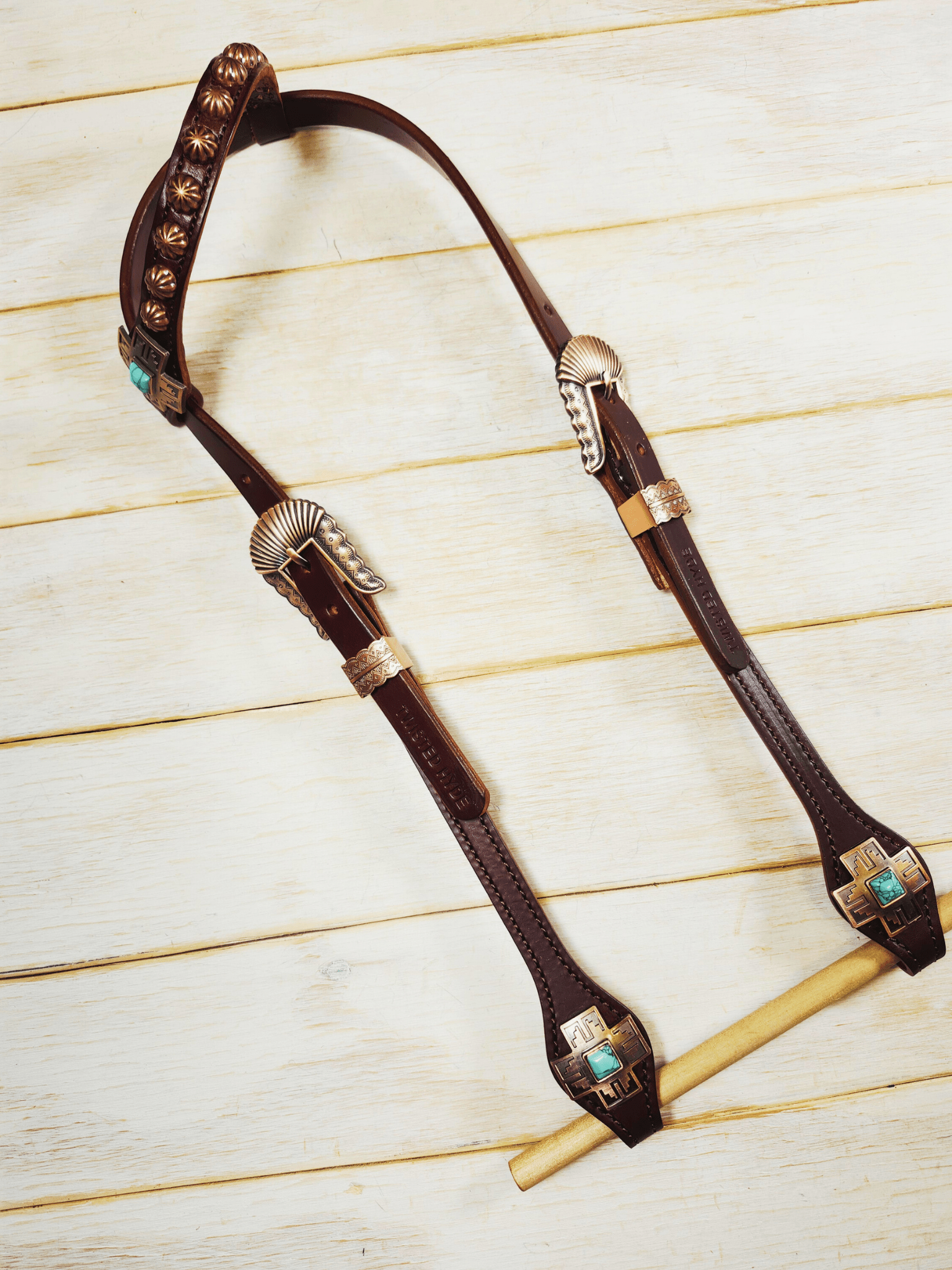 Single Ear Headstall - Twisted Hyde Leather Co.