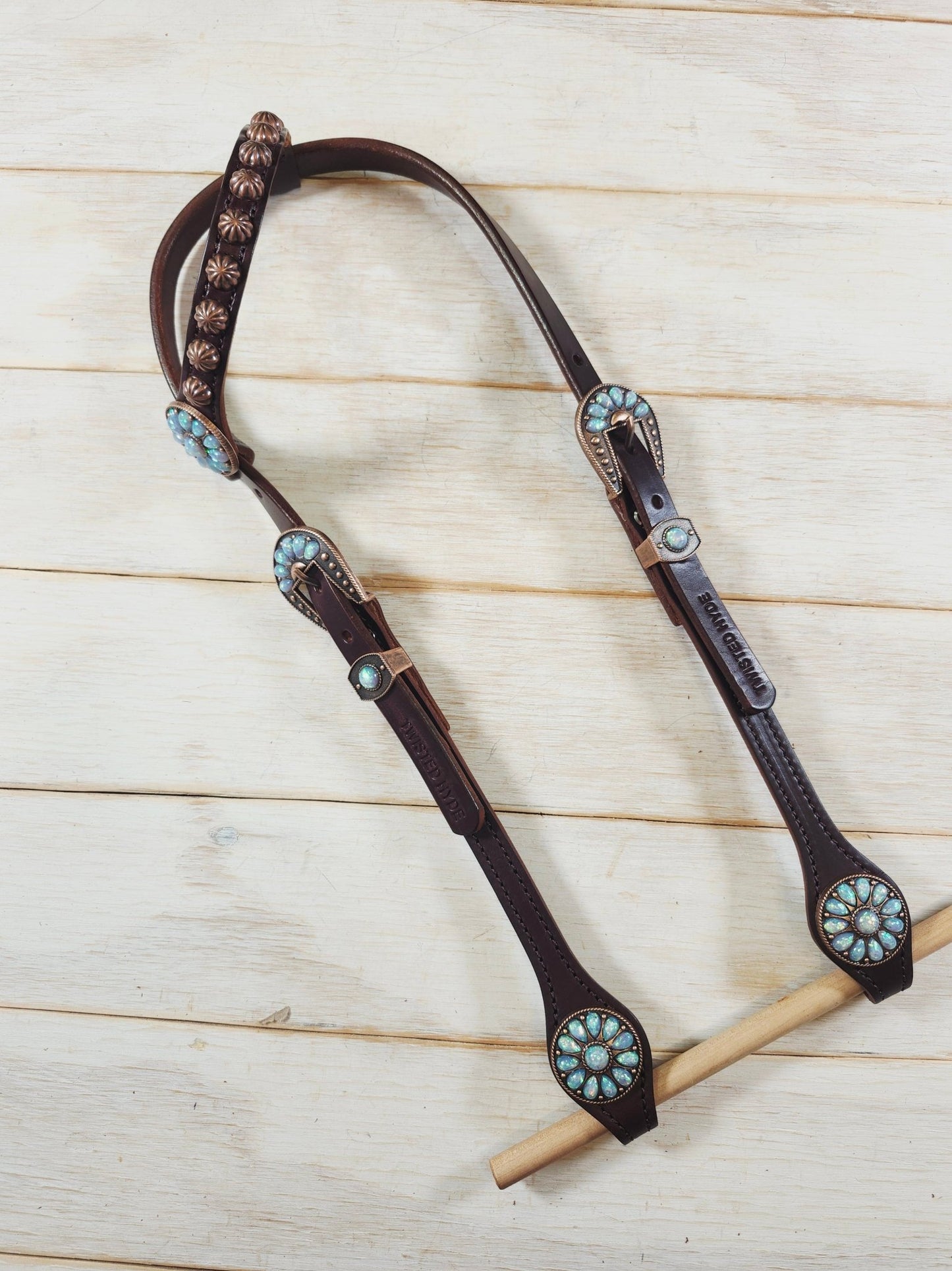 Single Ear Headstall - Twisted Hyde Leather Co.