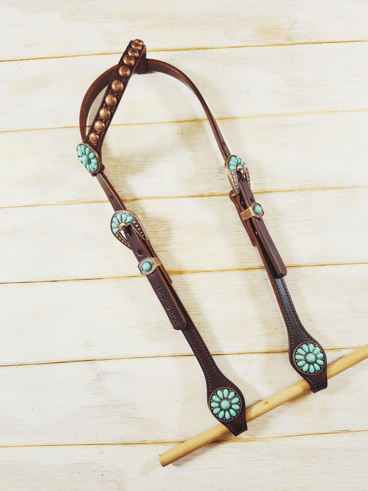 Single Ear Headstall - Twisted Hyde Leather Co.