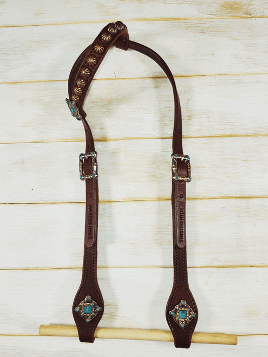 Single Ear Headstall - Twisted Hyde Leather Co.