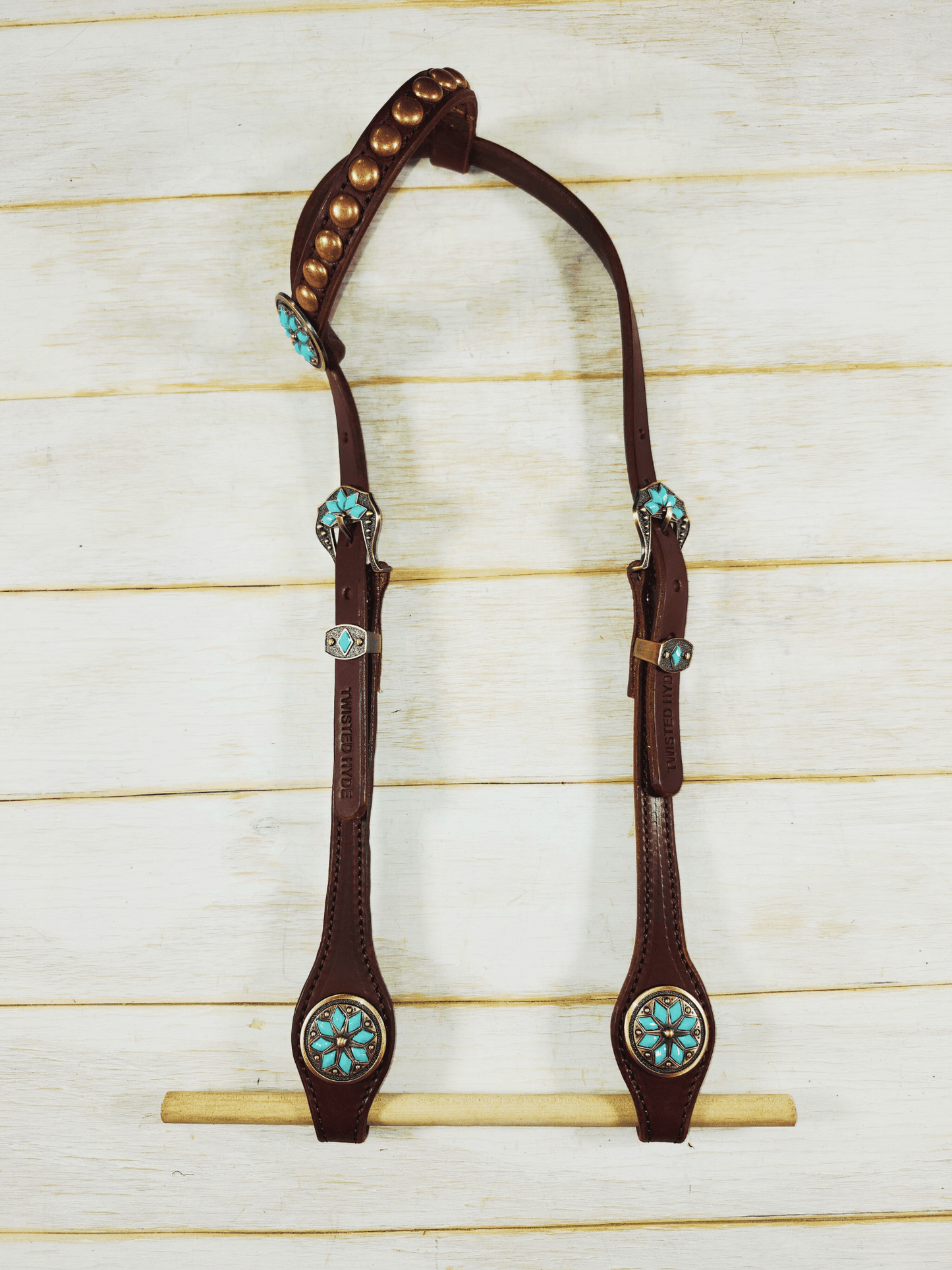 Single Ear Headstall - Twisted Hyde Leather Co.
