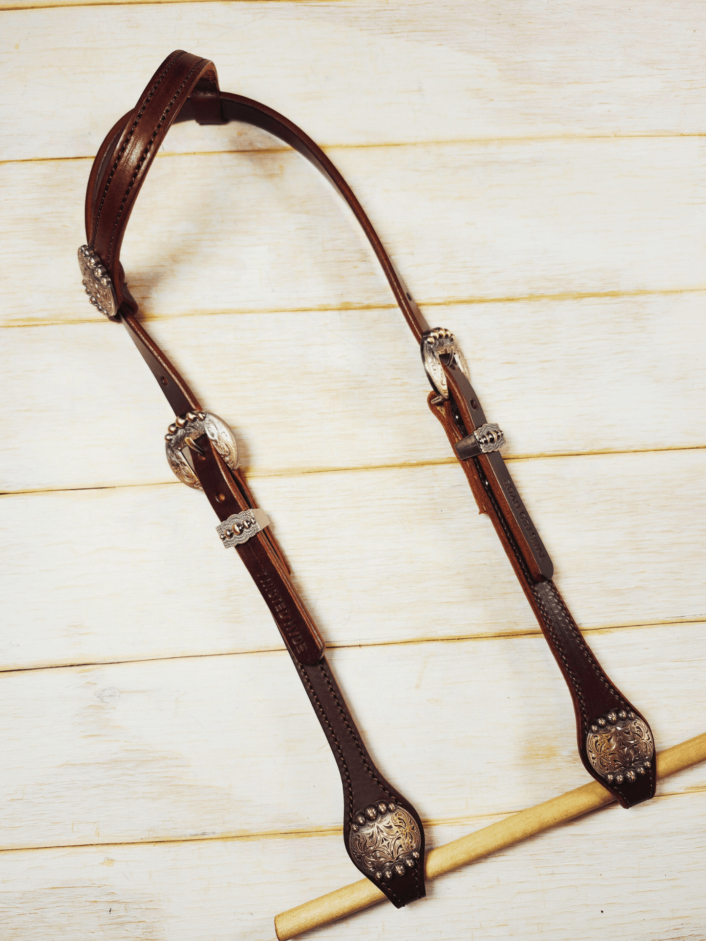 Single Ear Headstall - Twisted Hyde Leather Co.