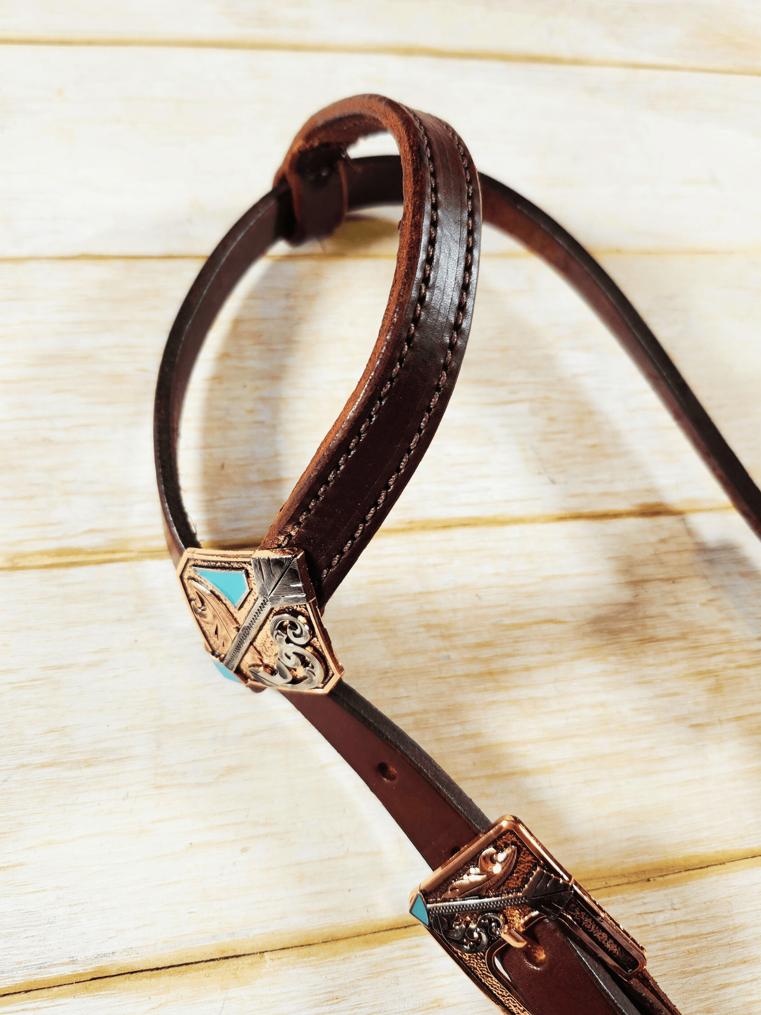 Single Ear Headstall - Twisted Hyde Leather Co.