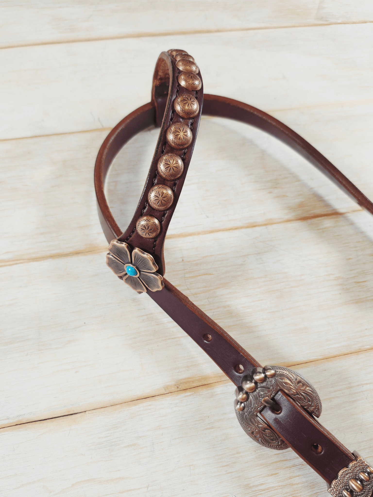 Single Ear Headstall - Twisted Hyde Leather Co.