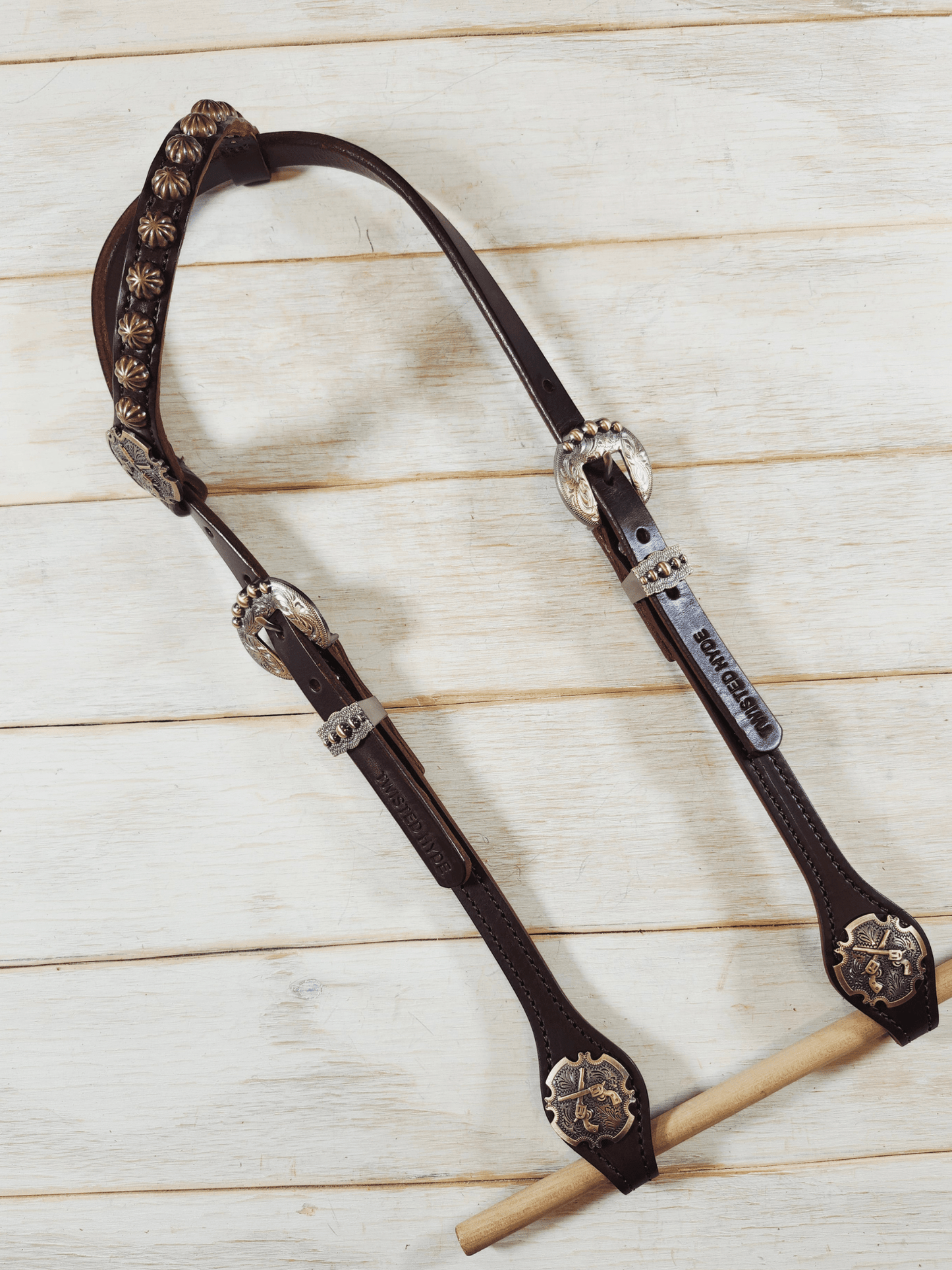 Single Ear Headstall - Twisted Hyde Leather Co.