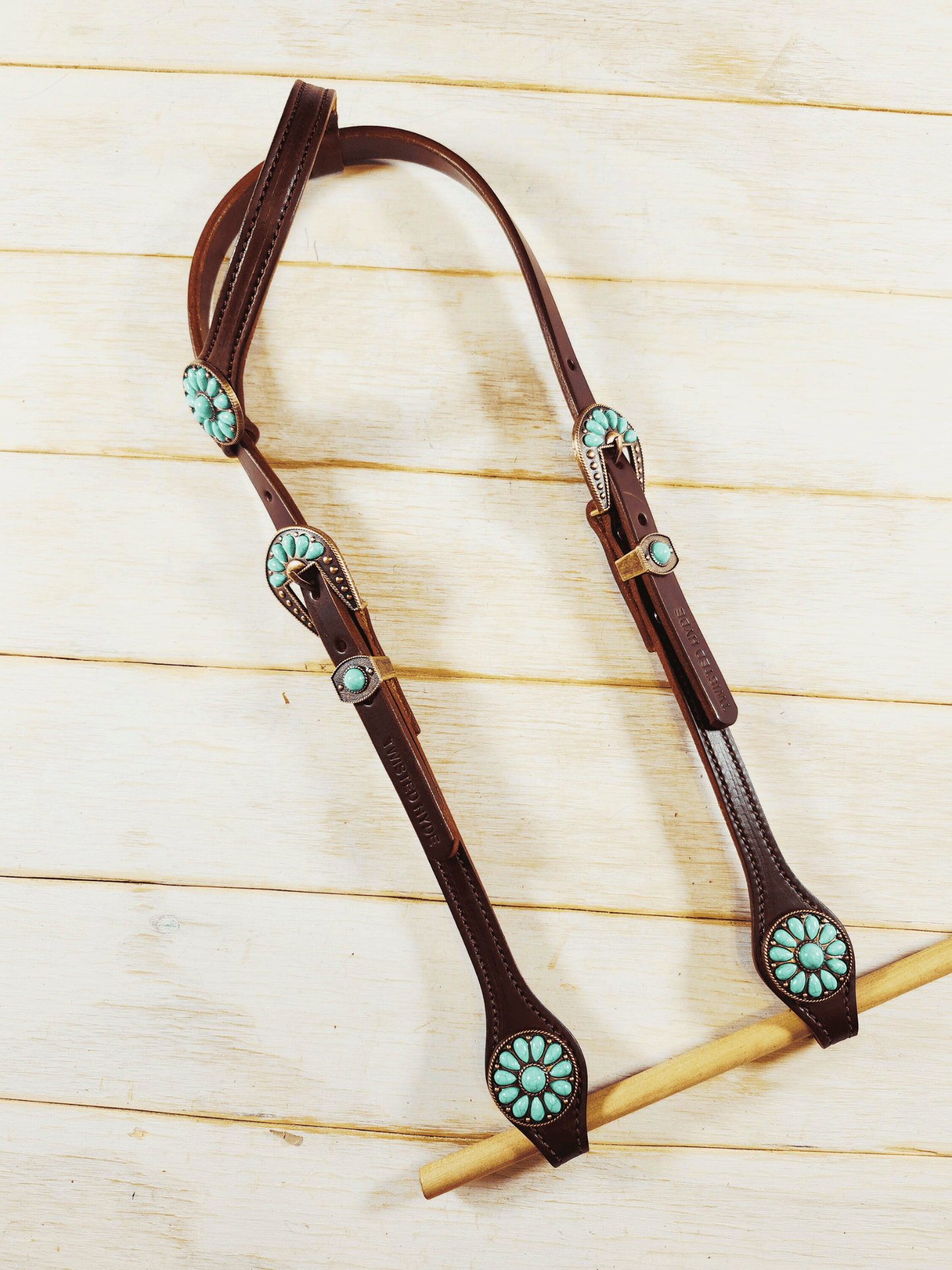 Single Ear Headstall - Twisted Hyde Leather Co.