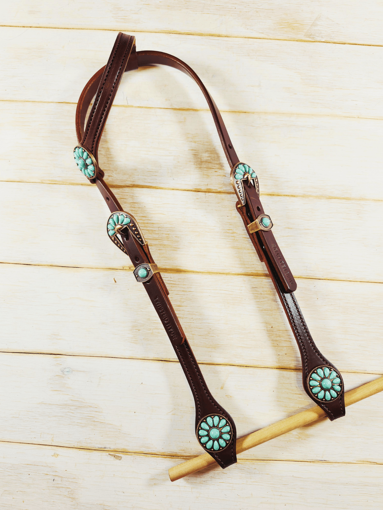Single Ear Headstall - Twisted Hyde Leather Co.