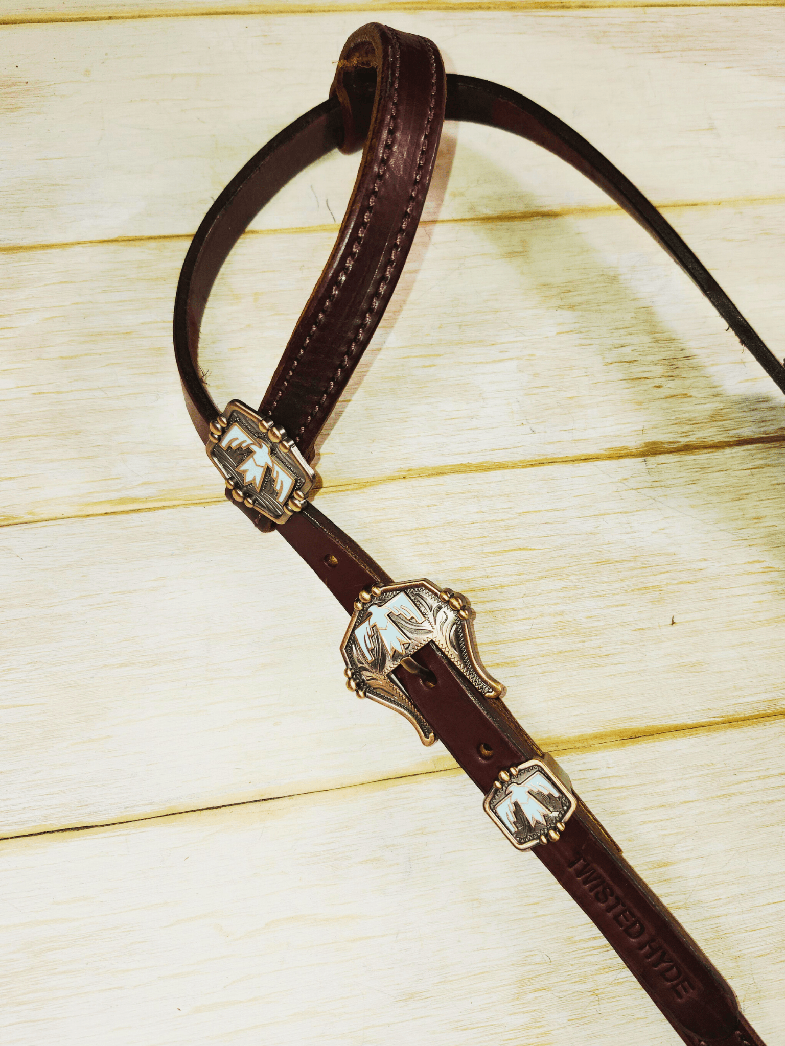 Single Ear Headstall - Twisted Hyde Leather Co.