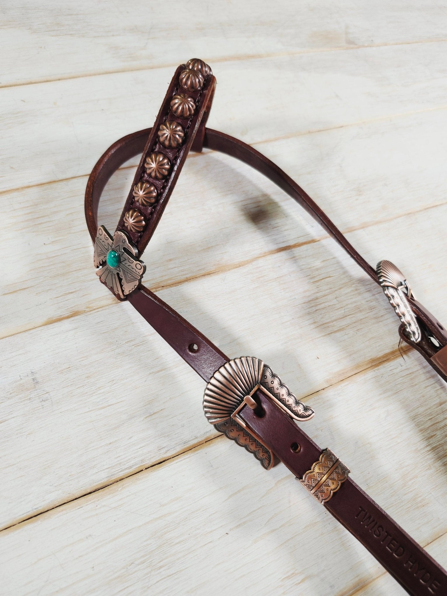 Single Ear Headstall - Twisted Hyde Leather Co.
