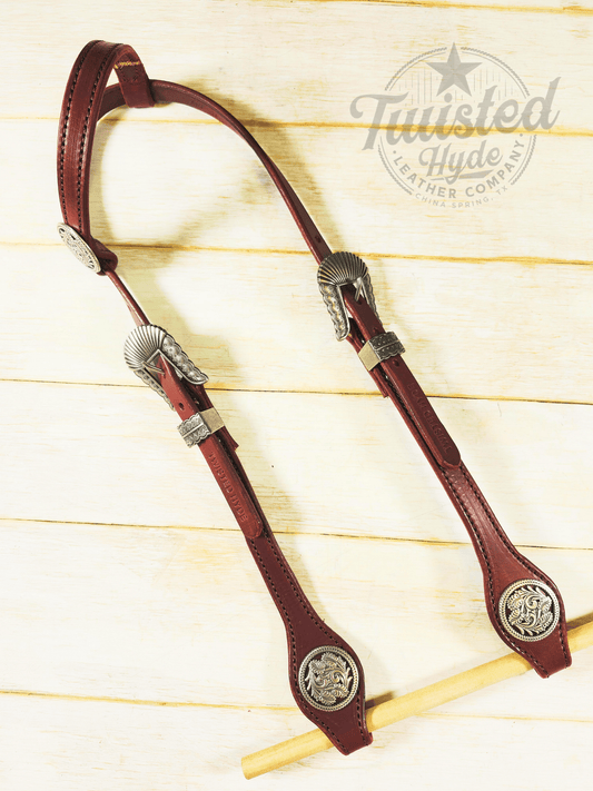 Single Ear Headstall - Twisted Hyde Leather Co.