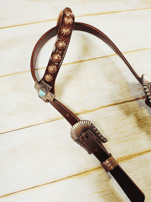Single Ear Headstall - Twisted Hyde Leather Co.