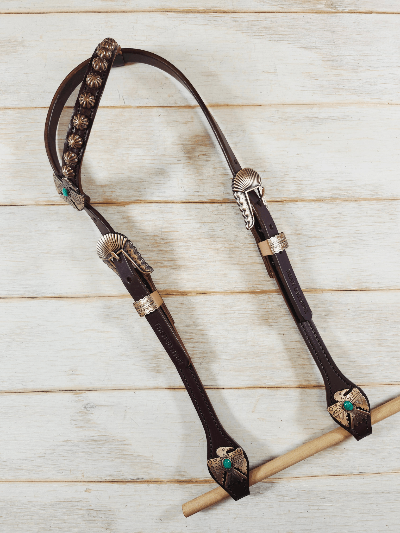 Single Ear Headstall - Twisted Hyde Leather Co.