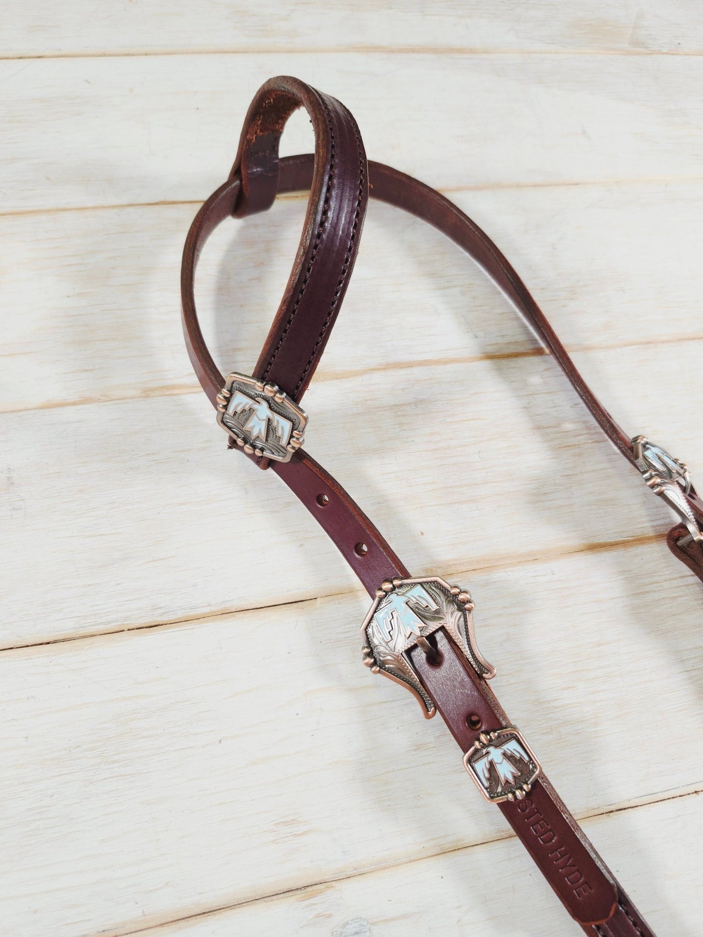 Single Ear Headstall - Twisted Hyde Leather Co.