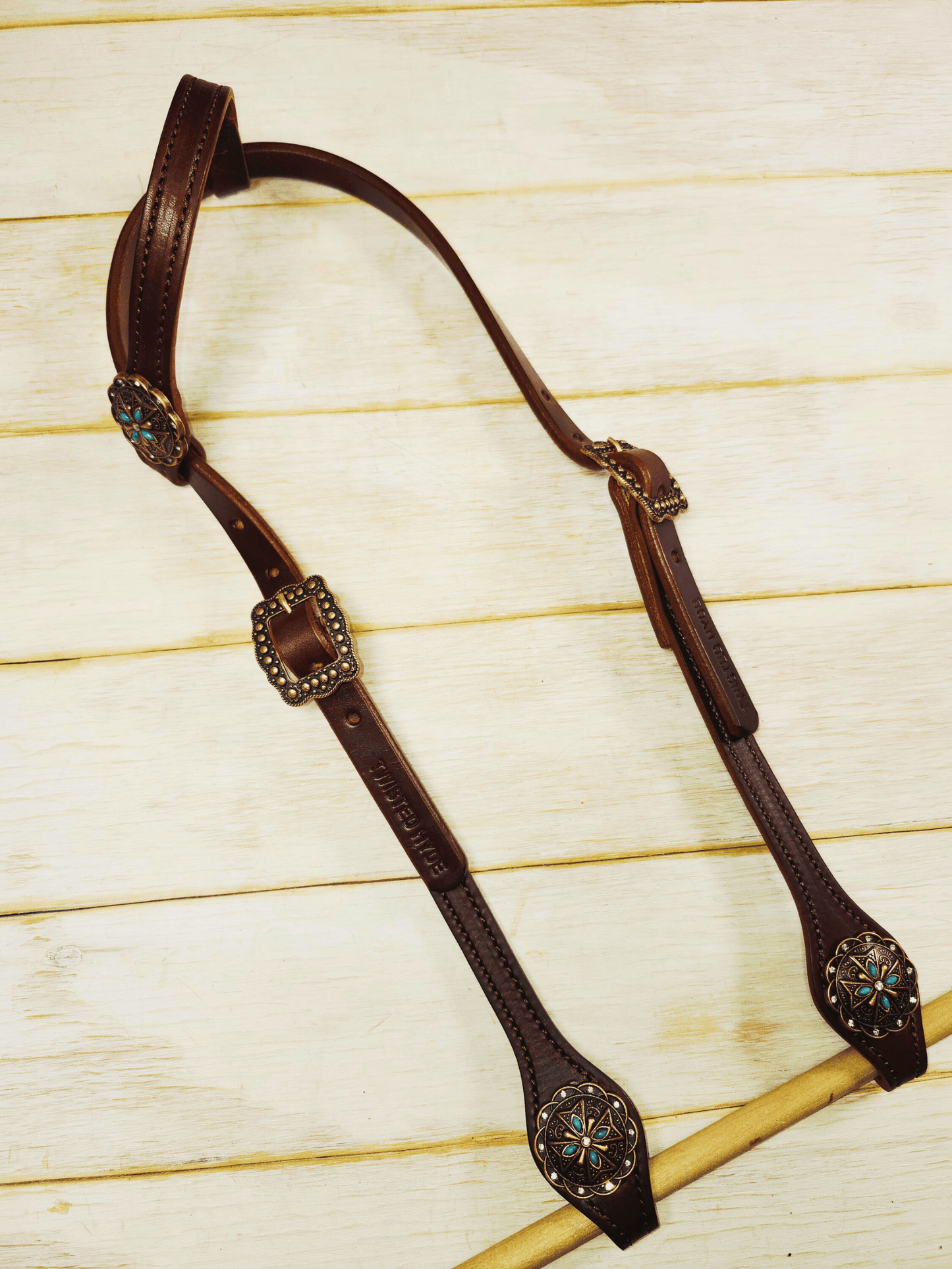Single Ear Headstall - Twisted Hyde Leather Co.