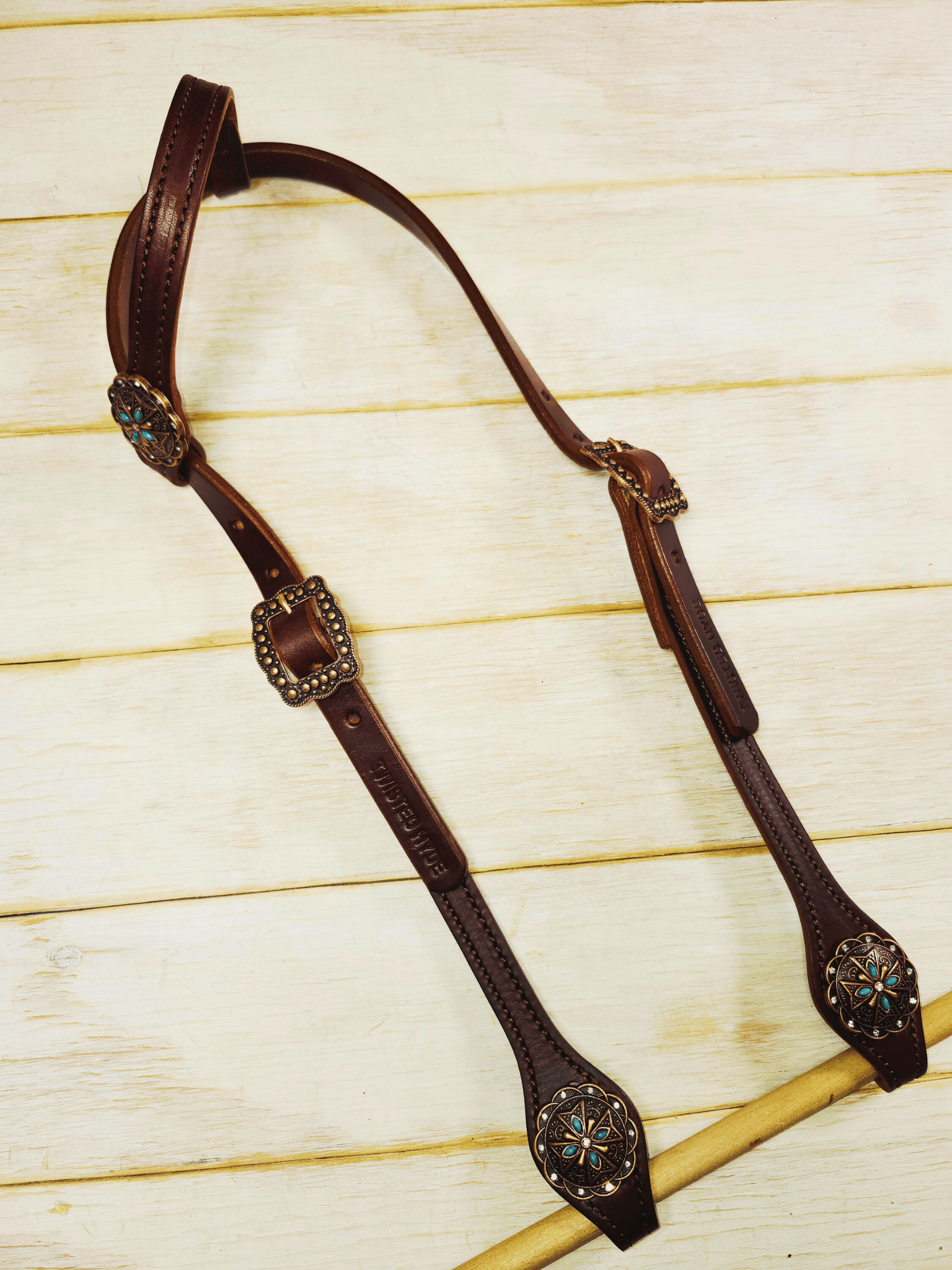Single Ear Headstall - Twisted Hyde Leather Co.