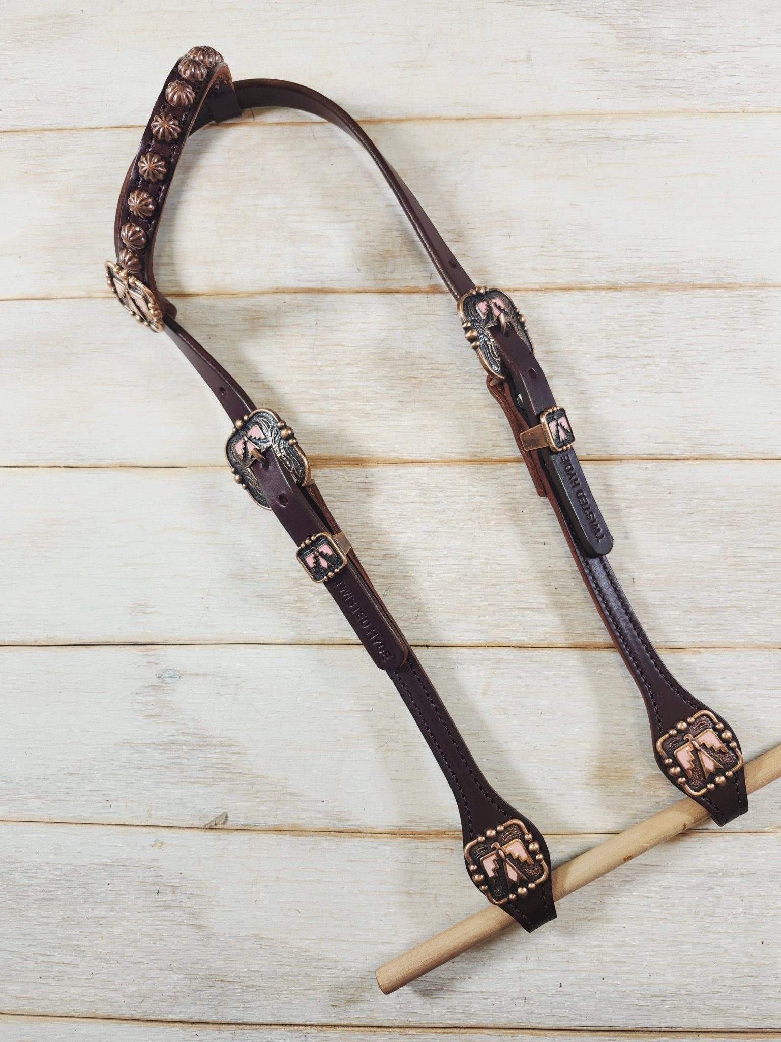Single Ear Headstall - Twisted Hyde Leather Co.