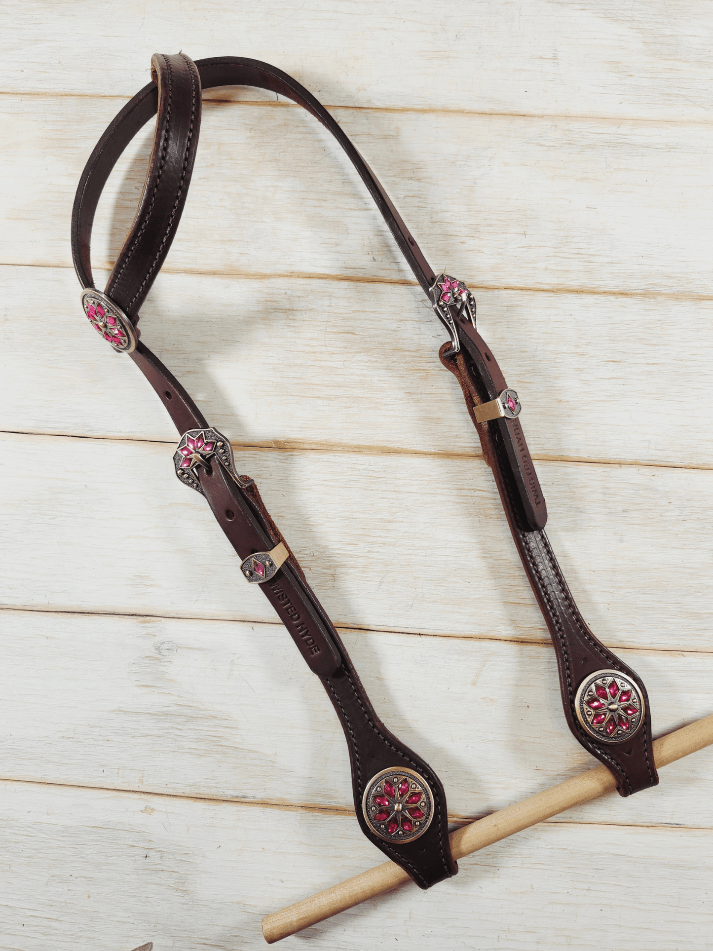 Single Ear Headstall - Twisted Hyde Leather Co.