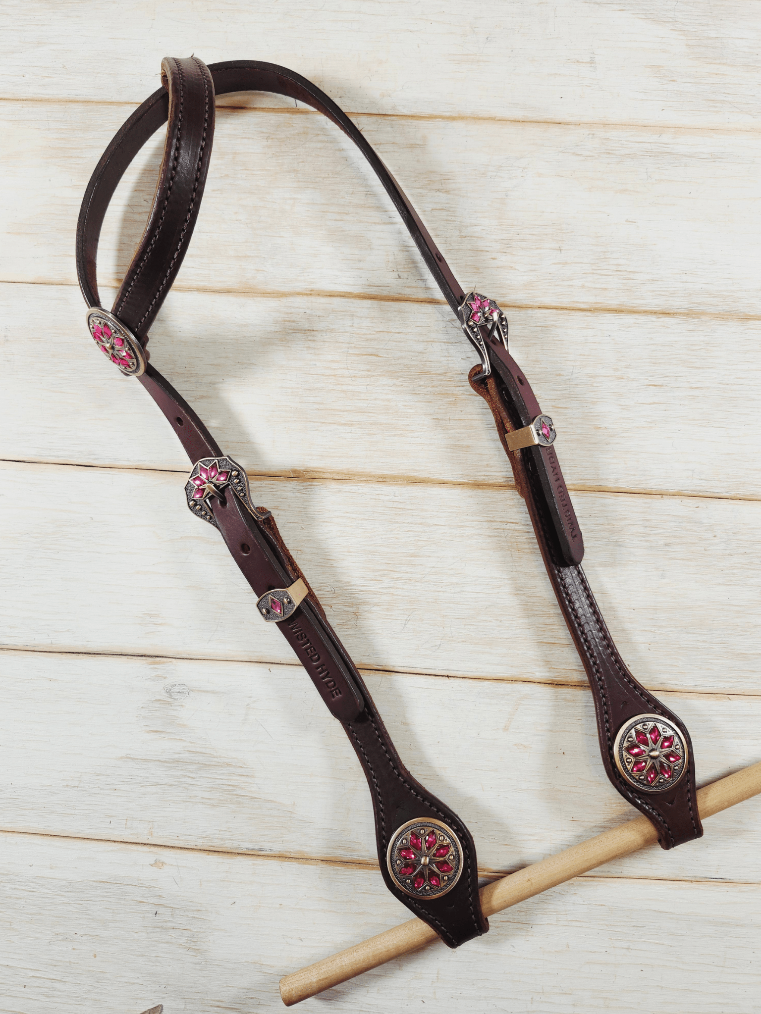 Single Ear Headstall - Twisted Hyde Leather Co.