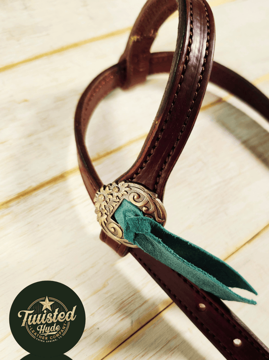 Single Ear Headstall - Twisted Hyde Leather Co.