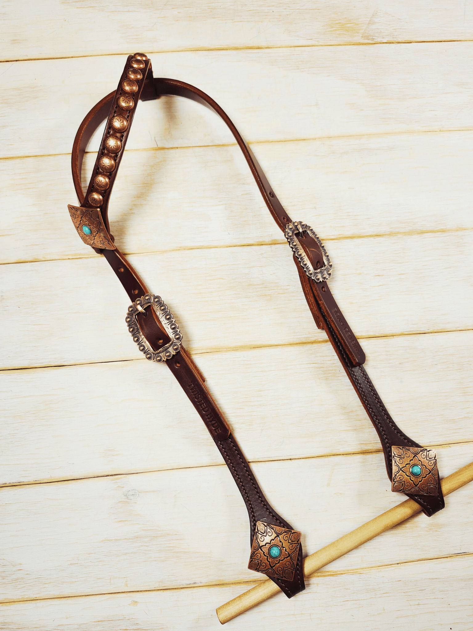 Single Ear Headstall - Twisted Hyde Leather Co.