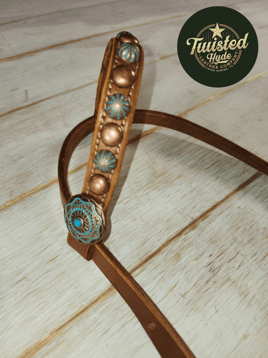 Single Ear Headstall - Twisted Hyde Leather Co.